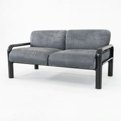 Divano a due posti "Orsay" di Gae Aulenti per Knoll, anni '80, colore nero