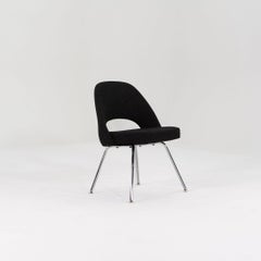 2010s Eero Saarinen for Knoll Armless Dining Chair in Grey Fabric 1x Available