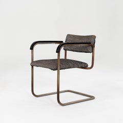 C. 1931 Erich Mendelsohn for Desta Stahlmobel SS 34 Dining Arm Chair