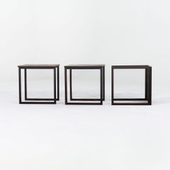1960s Set of 3 Kai Kristiansen Danish Nesting Tables in Rosewood