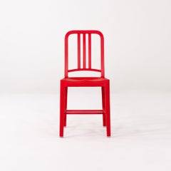 2020s Set of Five Coca Cola for Emeco 111 Navy Chairs in Red