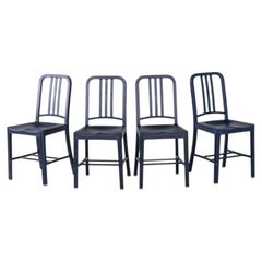 2020s Set of Four Coca Cola for Emeco 111 Navy Chairs in Blue