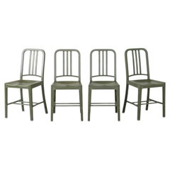 2020s Set of Four Coca Cola for Emeco 111 Navy Chairs in Cypress Green