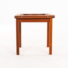 Table d'appoint danoise en teck « Butler's » de la marque Trekanten Mobelfabrik, des années 1970, avec coins rabattables
