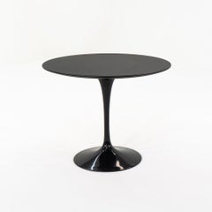 2018 Eero Saarinen for Knoll Tulip Dining Table in Black Laminate 35"
