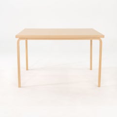 2020s Alvar and Aino Aalto for Artek 84 L-Leg Dining Table in Birch Veneer