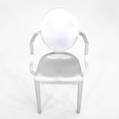 2020s Pair of Philippe Starck for Emeco Kong Chair with Arms in Brushed Aluminum