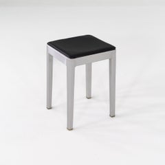 2020s Philippe Starck for Emeco STOL18 Stool in Brushed Aluminum, Vinyl Seat Pad