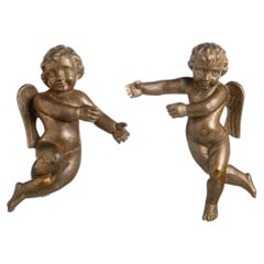 Sacred Art - Pair of Angels - 19th Century