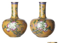 Par de jarrones de cloisonné - siglo XIX