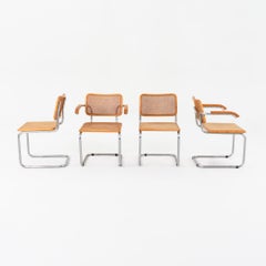 1970s Set of Four Marcel Breuer for Thonet Cesca Dining Chairs