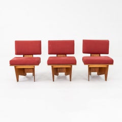 Ensemble de trois fauteuils des années 1970 provenant de la maison Richardson de Frank Lloyd Wright
