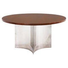 1971 Paul Evans for Directional Dining Table with 60" Walnut Top from Pepsi Co