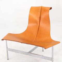 2020s Gratz Industries TG-15 Sling Lounge Chair in Tan and Chrome