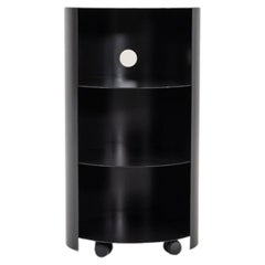 2020s Karoline Fesser for Hem Hide Pedestal Table in Black 7x Available