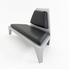 1993 Richard Humann Futuristic Sculptural Sofa in Aluminum & Vinyl