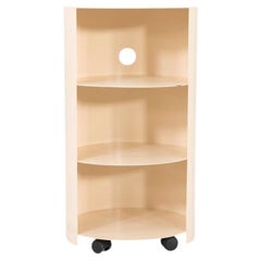 2020s Karoline Fesser for Hem Hide Pedestal Table in Ivory 2x Available