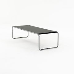 2020s Marcel Breuer for Knoll Laccio Coffee Table in Black Laminate