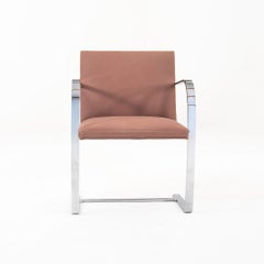 2008 Mies van der Rohe per Knoll, sedia da pranzo con braccioli Flat Bar Brno, 9 pezzi disponibili