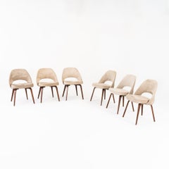 2008 Set of Six Eero Saarinen for Knoll Executive Armless Dining Chairs