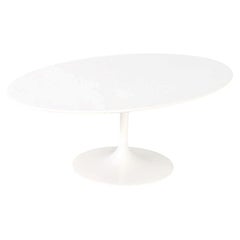 2010s Eero Saarinen for Knoll Oval Tulip Coffee Table 42x27" 2x Avail