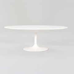 2010s Eero Saarinen for Knoll Oval Tulip Coffee Table 42x27" 2x Avail