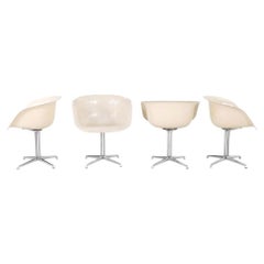 Conjunto de cuatro sillas de comedor con reposabrazos «La Fonda» de Charles y Ray Eames, de los años 60