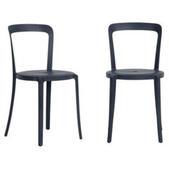2020s Set of Three Barber Osgerby for Emeco On & On Dark Blue Dining Chairs