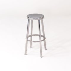 2010s Pair of Naoto Fukasawa for Magis Deja-Vu Bar Stools in Polished Aluminum