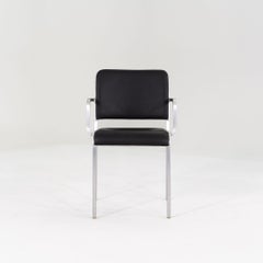 Anni '20: poltrona da pranzo Norman Foster per Emeco 20-06 con rivestimento nero