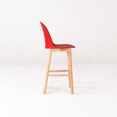 2025 Jasper Morrison for Emeco Alfi High Back Counter Stool in Persimmon