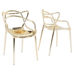 2026 Pair of Philippe Starck and Eugeni Quitllet for Kartell Masters Chairs
