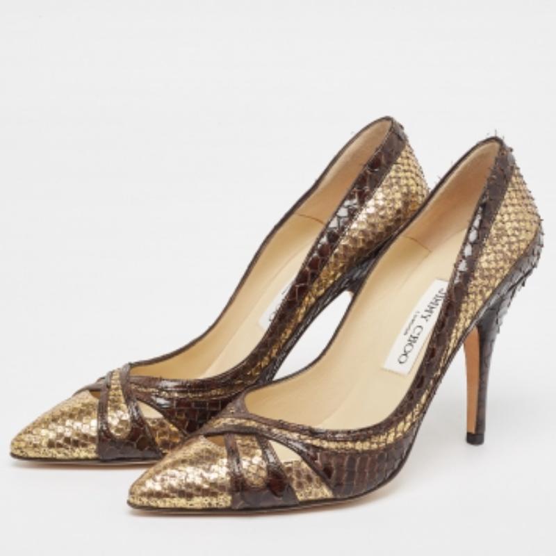 Make a chic style statement with these designer pumps. They showcase sturdy heels and durable soles, perfect for your fashionable outings!
