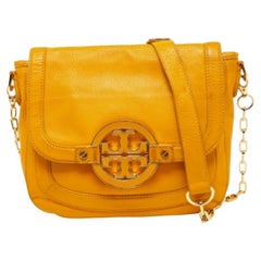 Tory Burch Amanda - Sac à bandoulière en cuir moutarde