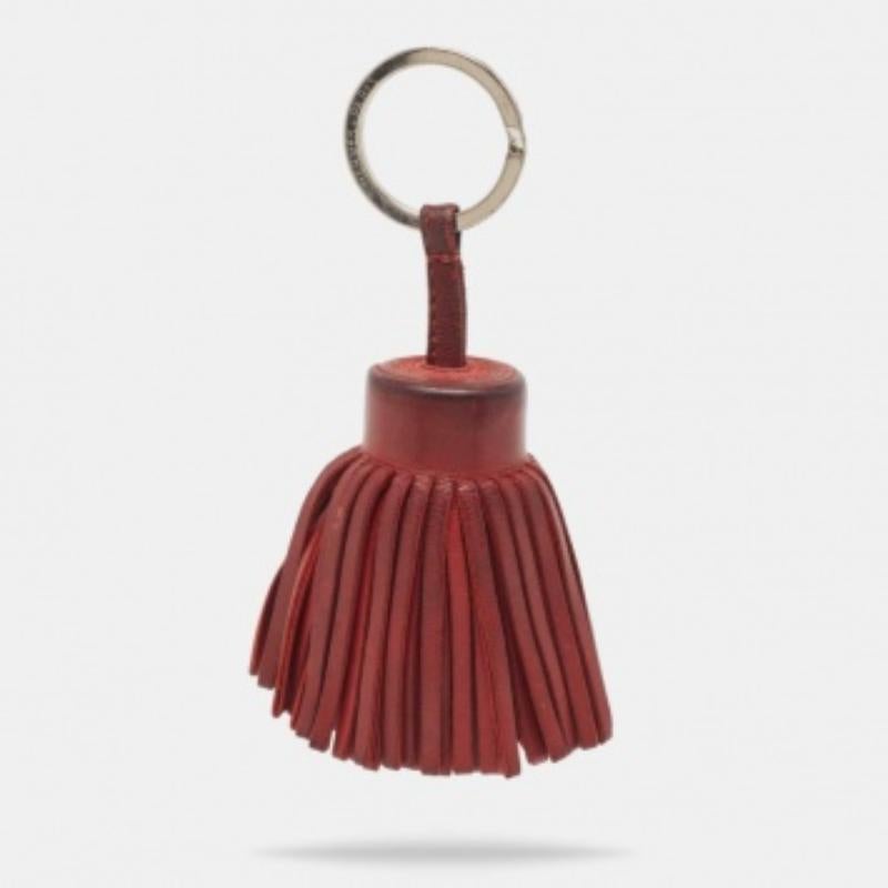 Marrone Portachiavi Carmen in pelle d'agnello rubino di Hermes in vendita