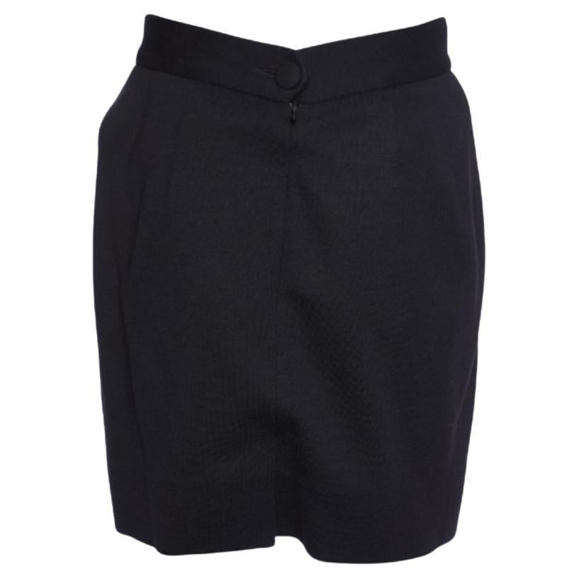 Moschino Couture Minifalda de lana virgen negra M