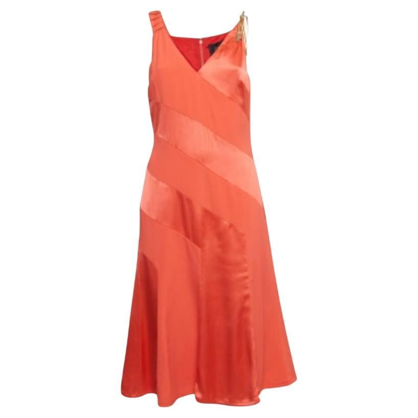 Class by Roberto Cavalli - Vestito midi con pannelli in crepe e raso impreziositi da serpenti - L.L.A. in vendita