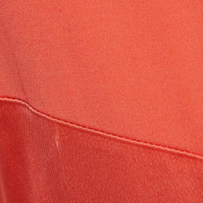 Rosso Class by Roberto Cavalli - Vestito midi con pannelli in crepe e raso impreziositi da serpenti - L.L.A. in vendita