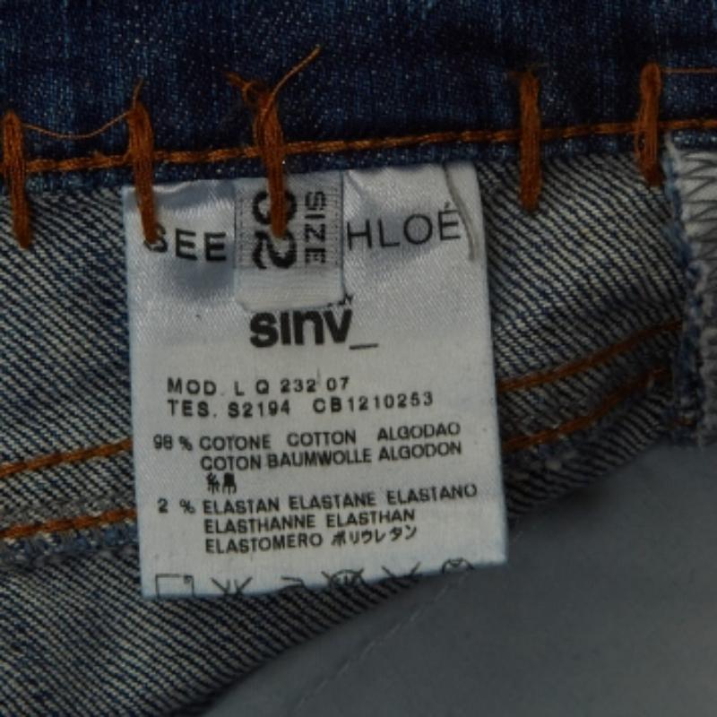 Bleu See by Chloe Jeans bleu délavé taille L 32 po. en vente
