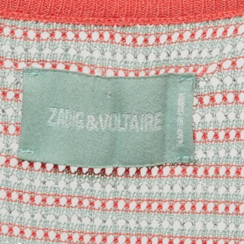 Donna Zadig & Voltaire Canotta in maglia lurex multicolore S in vendita