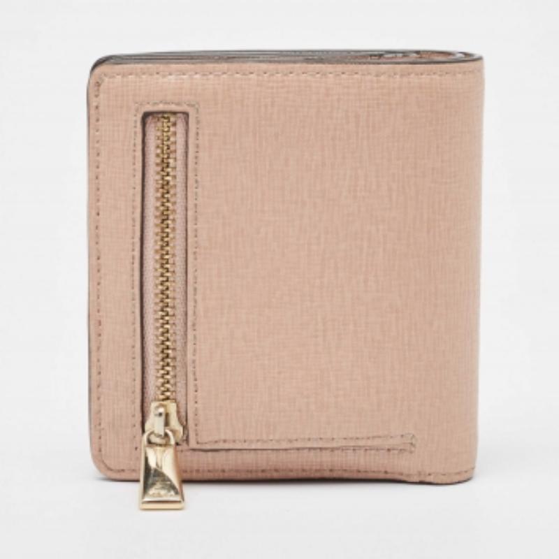 Portafoglio Furla Logo in pelle rosa chiaro in vendita 3