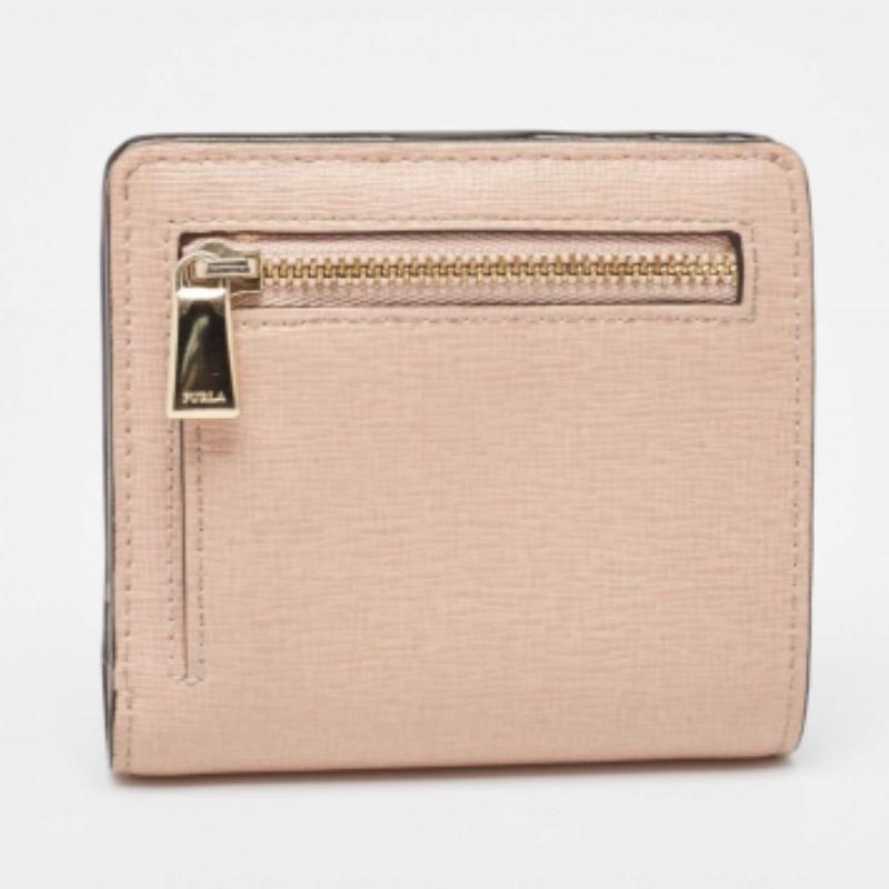 Portafoglio Furla Logo in pelle rosa chiaro in vendita 4