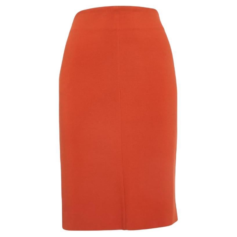 Diane von Furstenberg - Gonna a tubino Esme in maglia arancione M.