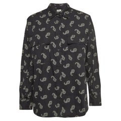 Zadig & Voltaire - Camicia oversize in cotone con stampa paisley Tamara nera XS