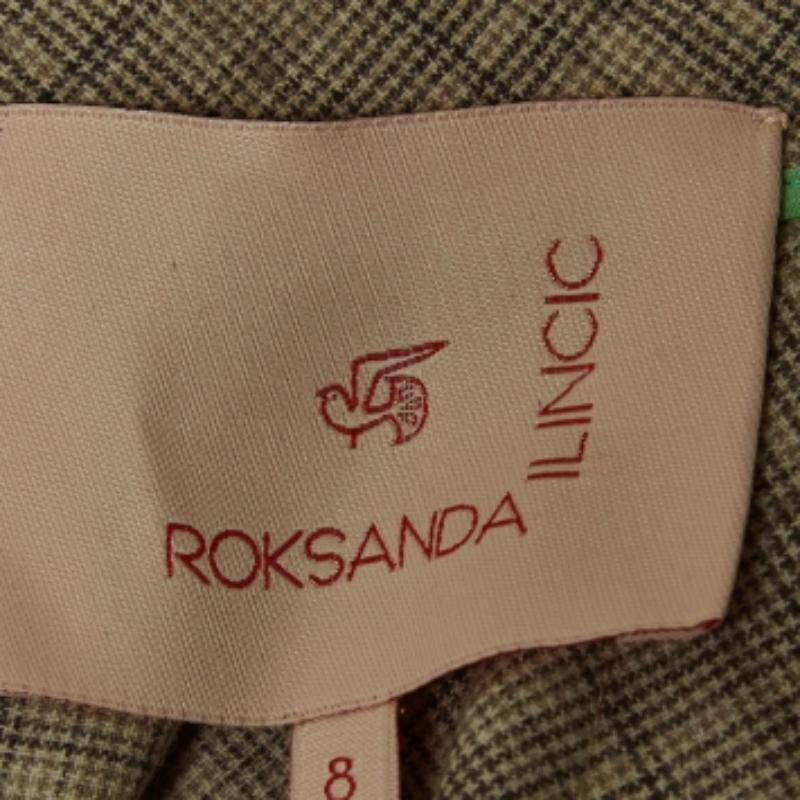 De las mujeres Roksanda Ilincic Falda Midi Plisada Lana Glen Beige S en venta