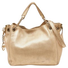 Michael Kors - Borsa con coulisse Frankie in pelle oro