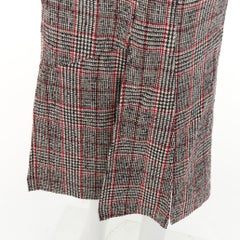 MCQ ALEXANDER MCQUEEN: falda midi plisada de tweed a cuadros multicolor IT38