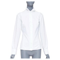 ALEXANDER MCQUEEN 2006 tailored long sleeve spread collar cotton shirt IT42 M