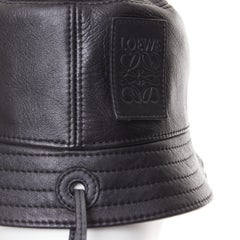 LOEWE 2021 Fisherman nappa calfskin smooth leather bucket hat headwear 57cm