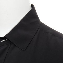 SAINT LAURENT 2015 fluid silk pointed collar button down classic shirt EU 37 XS